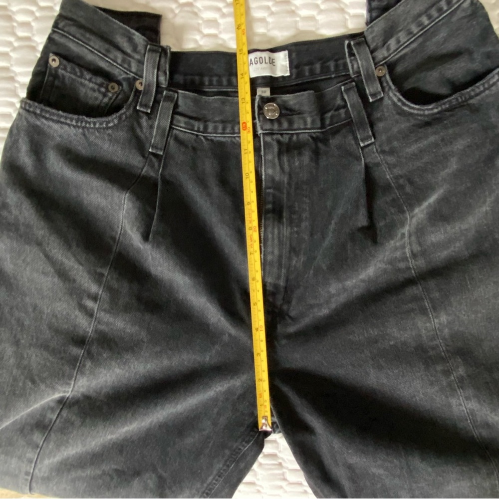 AGOLDE Pieced Angled Black Jeans Size 32 - Picture 13 of 13